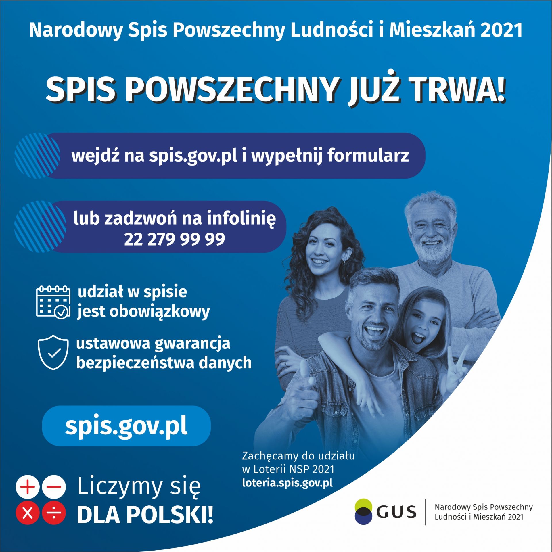 baner graficzny przedstawiający podstawowe informacje o narodowym spisie powszechnym